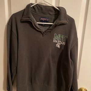 Michigan State Spartan quarter zip